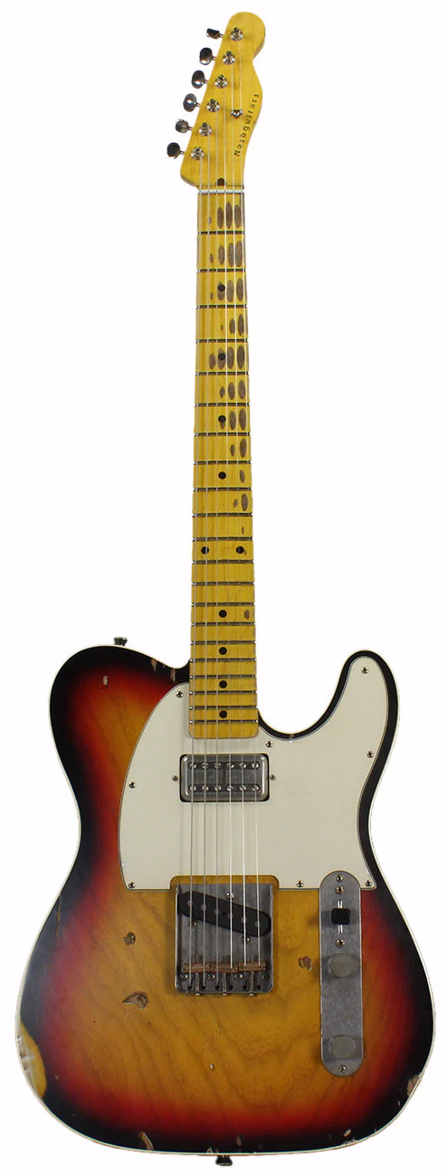 Nash T63DB Guitar, 3-Tone Burst, Lollartron, Maple - Image 2