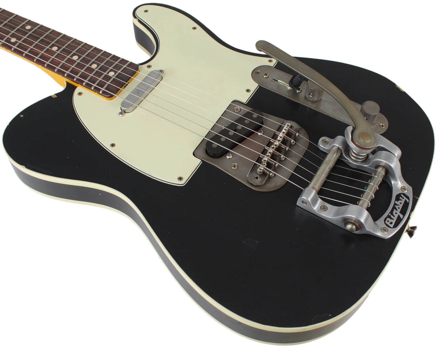 Nash T63DB Guitar, Black, Bigsby, Light Aging - Image 6