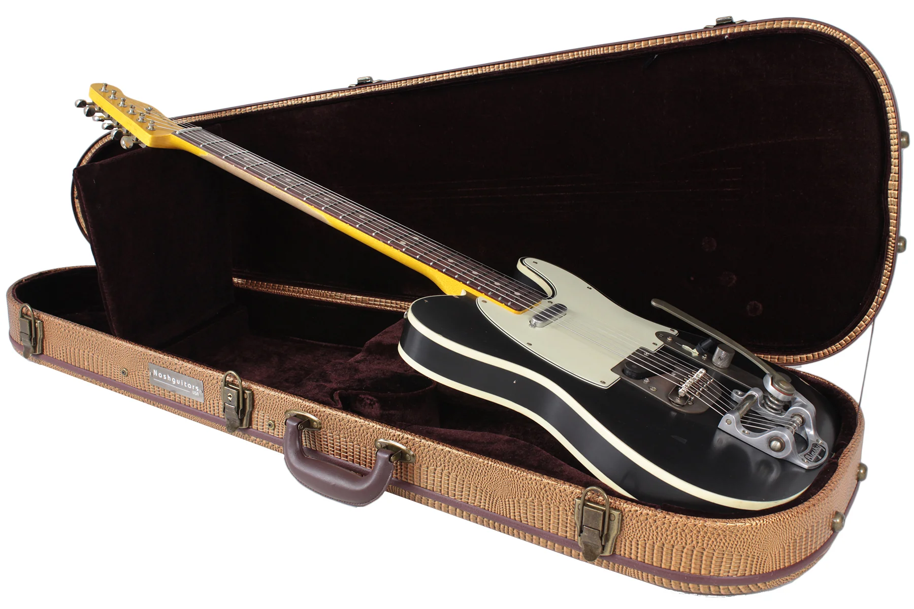 Nash T63DB Guitar, Black, Bigsby, Light Aging - Image 8