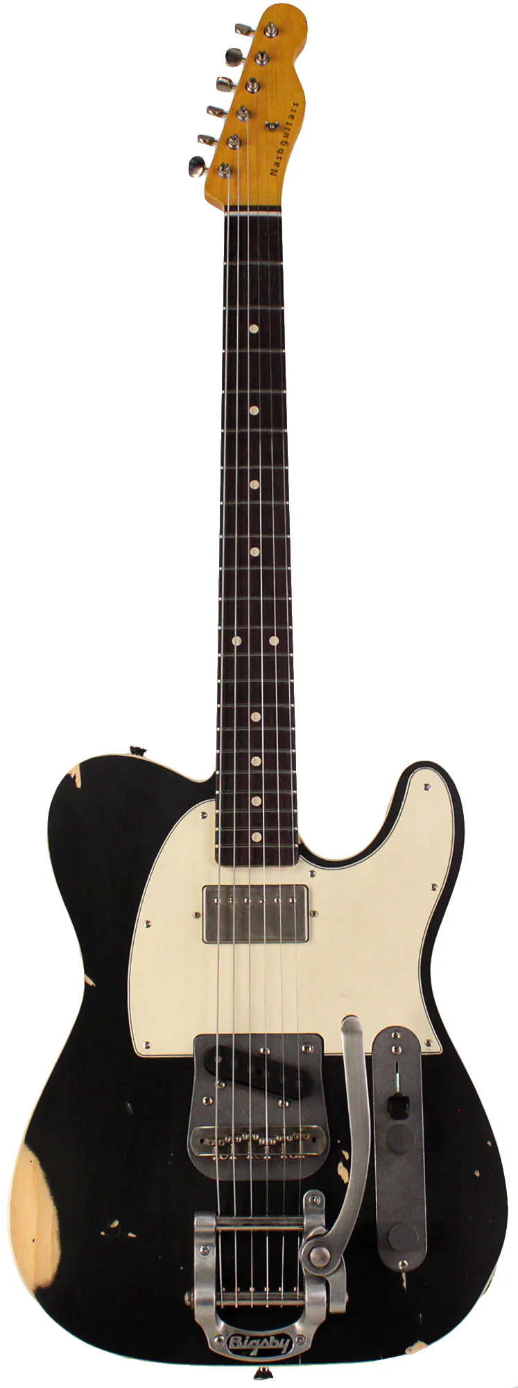 Nash T63DB Guitar, Black, Bigsby, Neck Humbucker