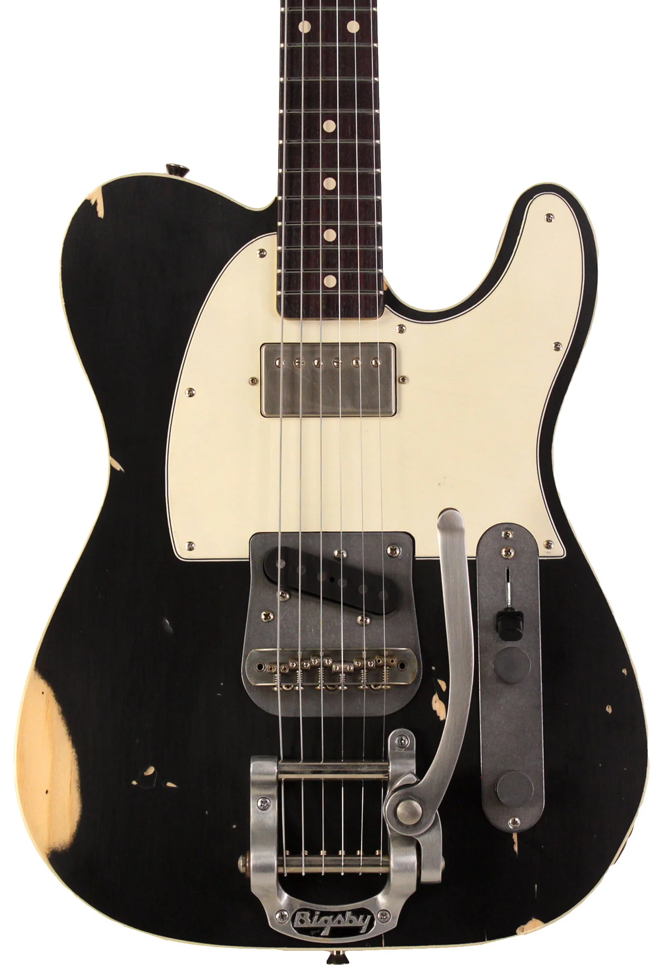 Nash T63DB Guitar, Black, Bigsby, Neck Humbucker - Image 5