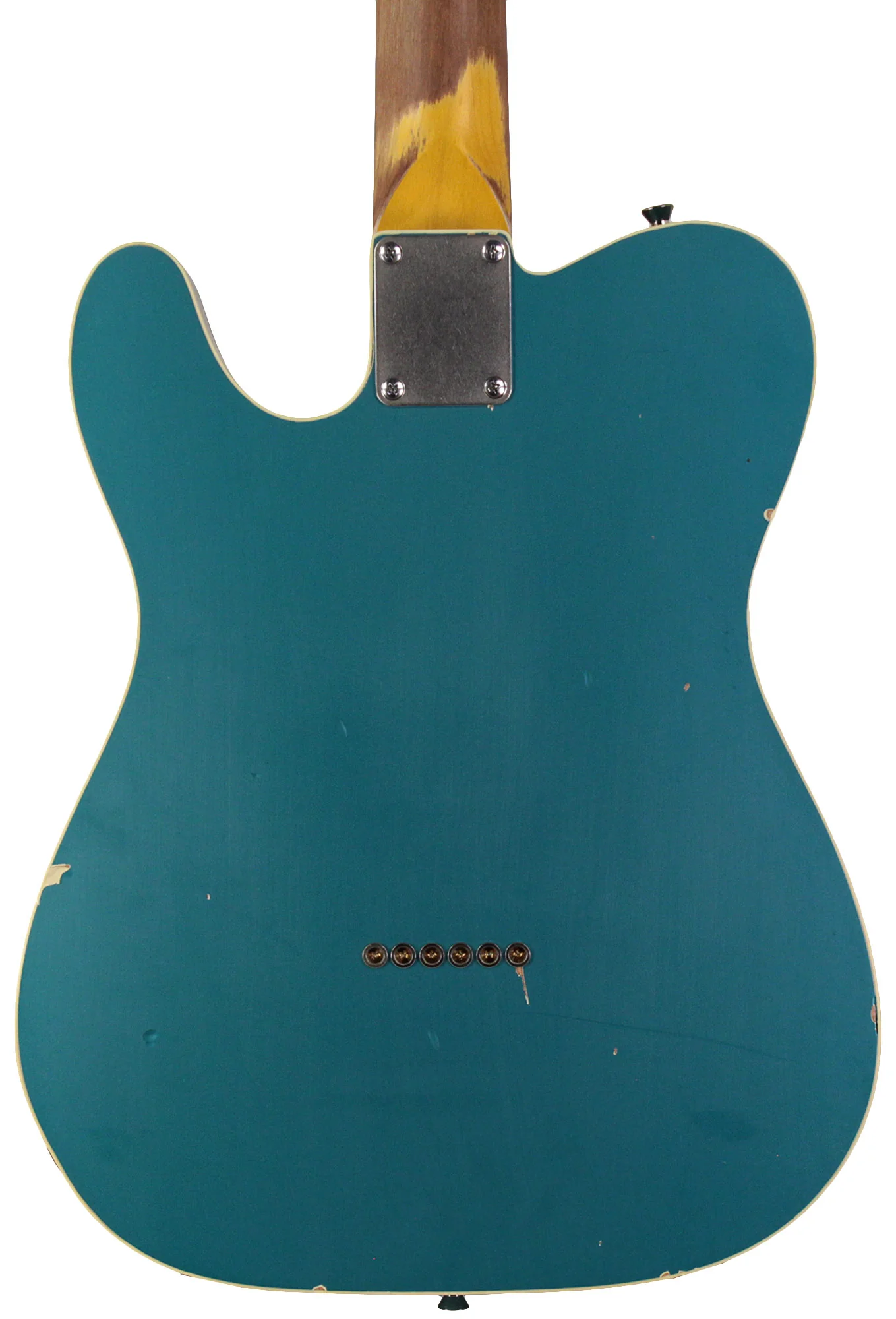 Nash T63DB Guitar, Double Bound, Ocean Turquoise Metallic, Light Aging - Image 6