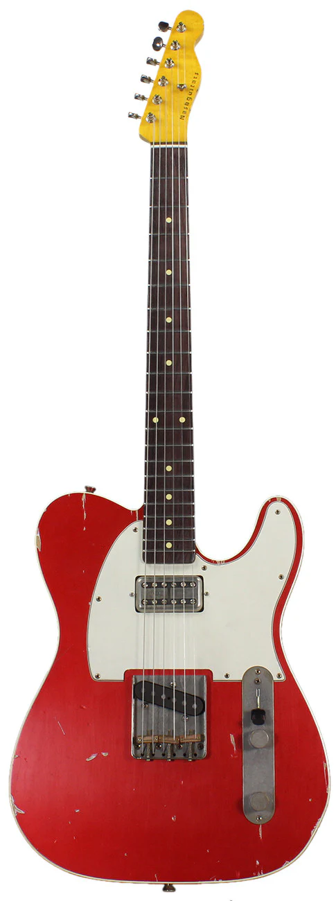 Nash T63DB Guitar, Candy Apple Red, Lollartron - Image 2
