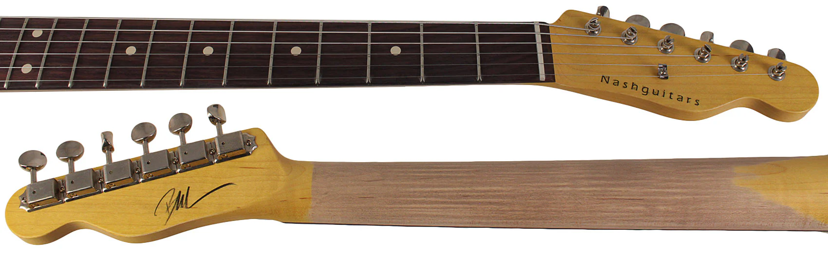 Nash T63DB Guitar, Double Bound, Amber Ash, Light Aging - Image 8