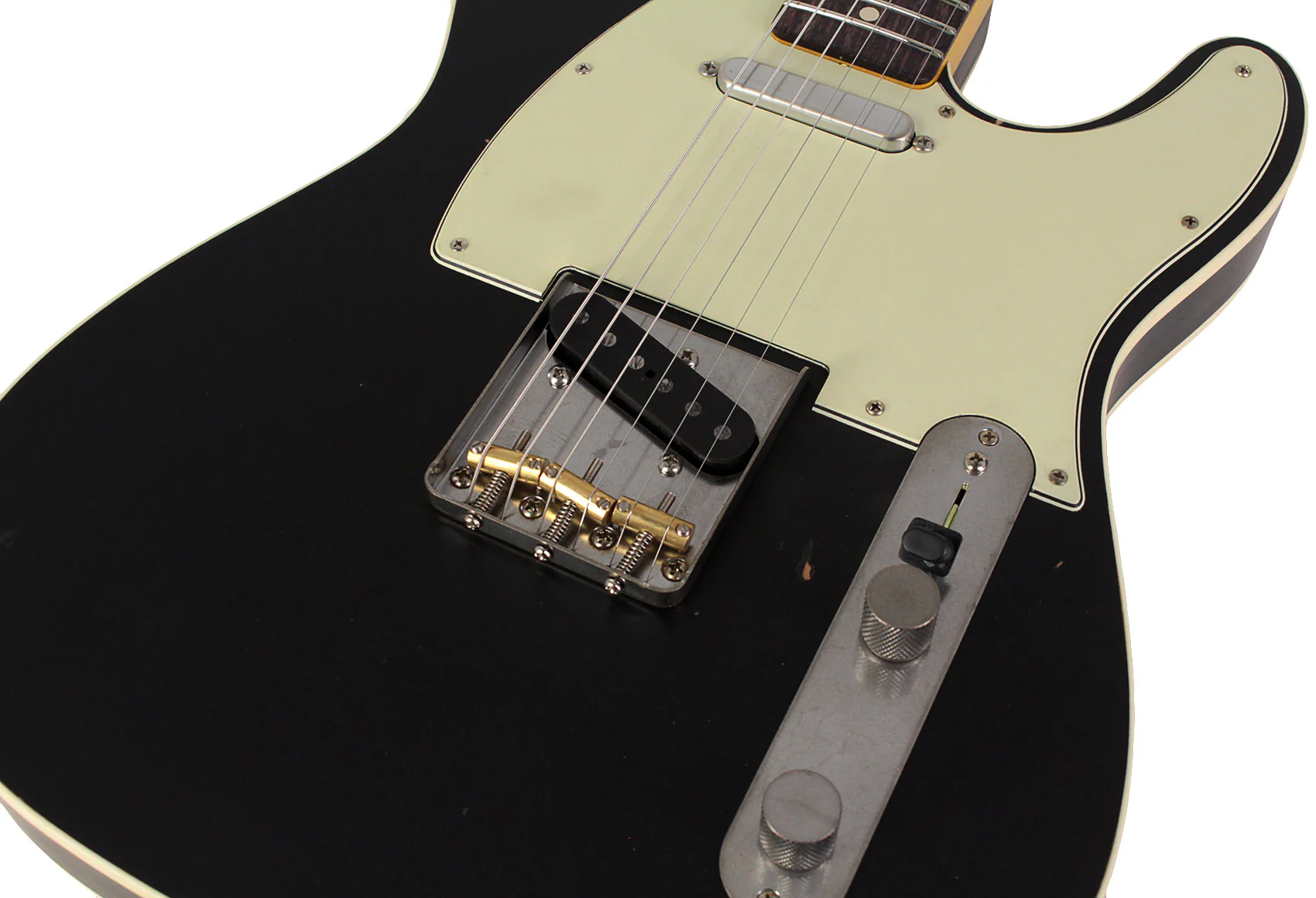 Nash T63DB Guitar, Double Bound, Black, Light Aging - Image 3