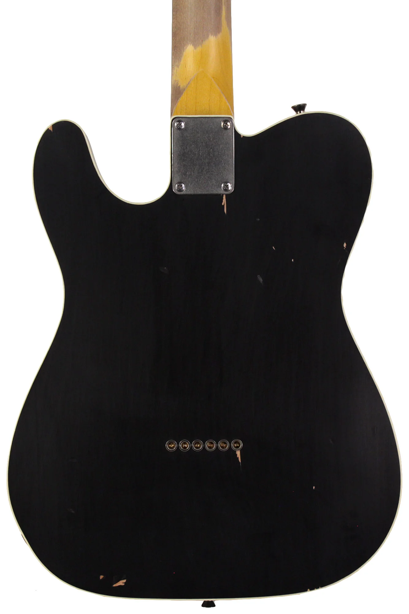 Nash T63DB Guitar, Double Bound, Black, Light Aging - Image 6