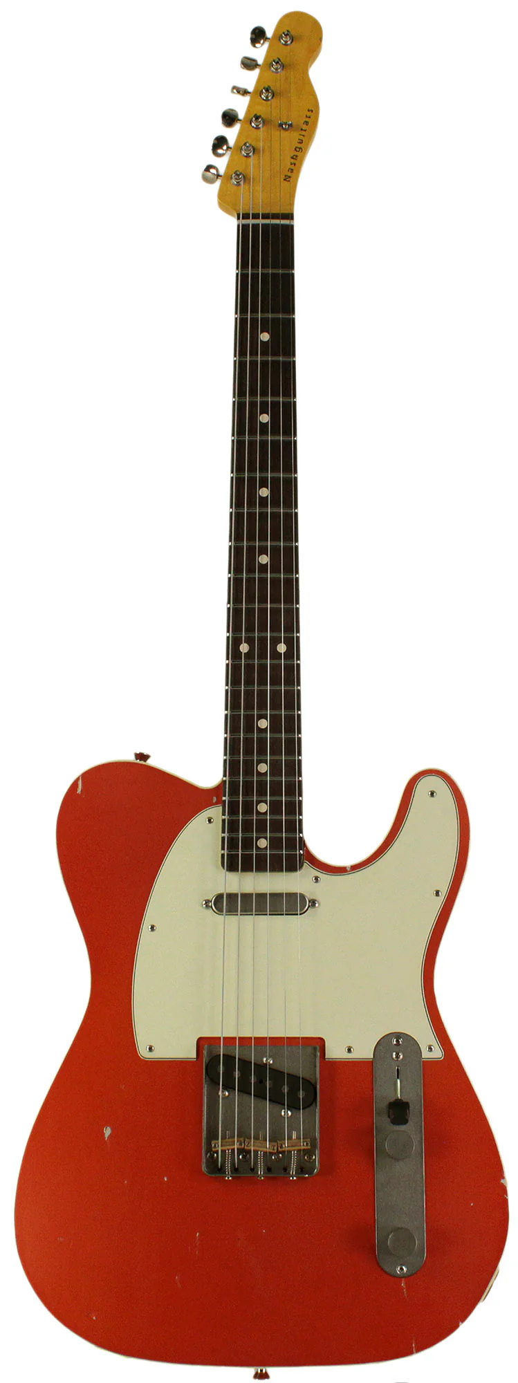 Nash T63DB Guitar, Double Bound, Candy Tangerine, Light Aging
