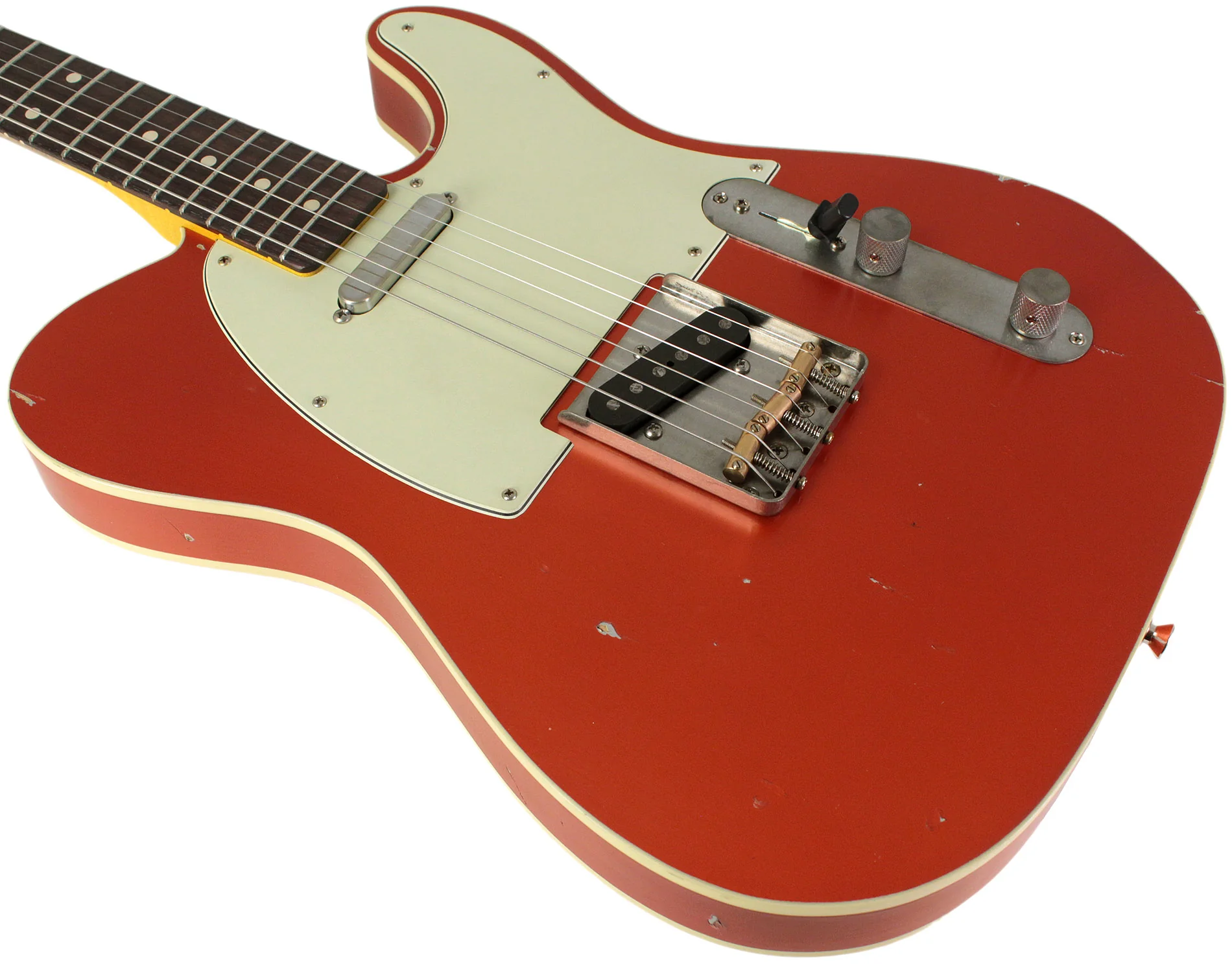 Nash T63DB Guitar, Double Bound, Candy Tangerine, Light Aging - Image 4