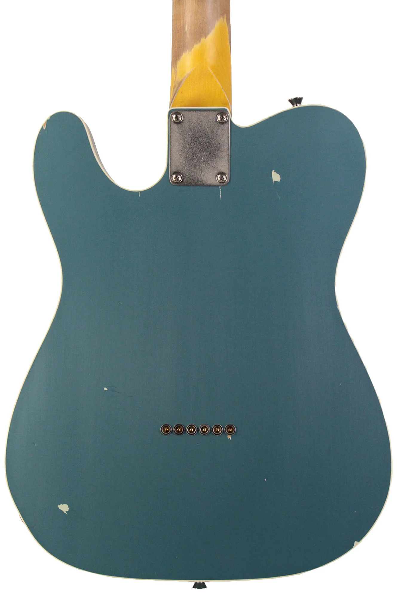 Nash T63DB Guitar, Double Bound, Ocean Turquoise Metallic, Light Aging - Image 6