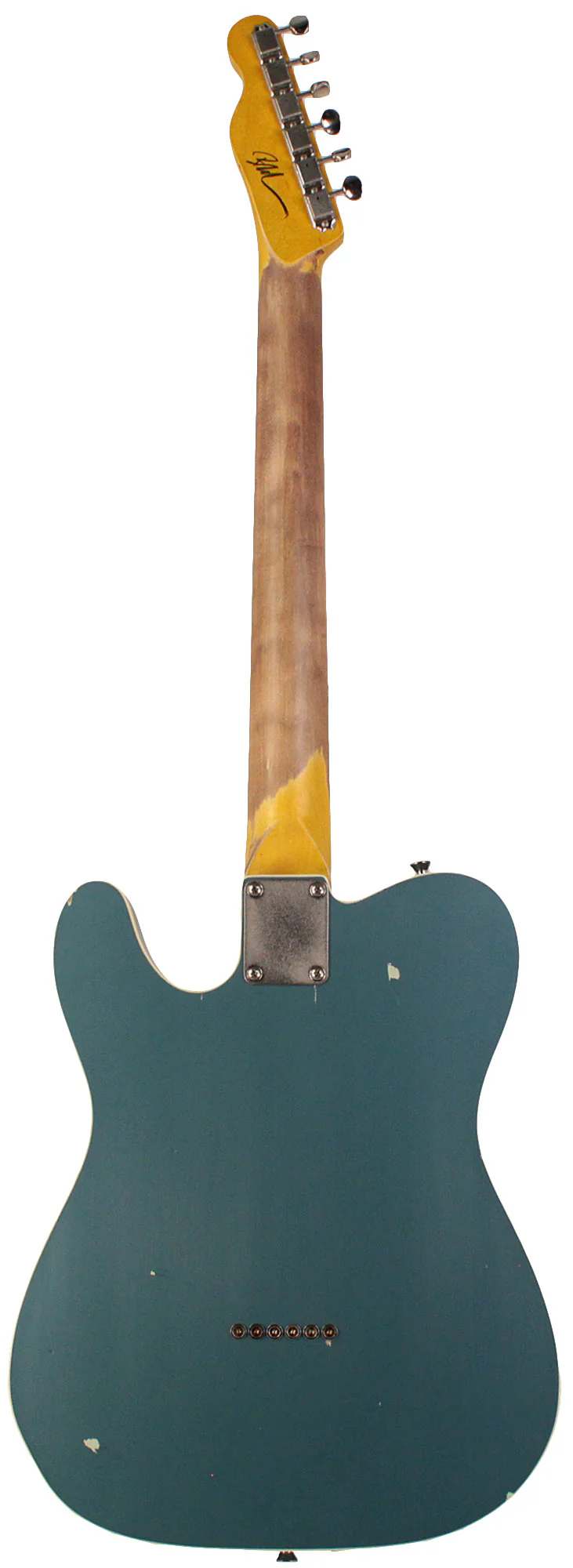 Nash T63DB Guitar, Double Bound, Ocean Turquoise Metallic, Light Aging - Image 7