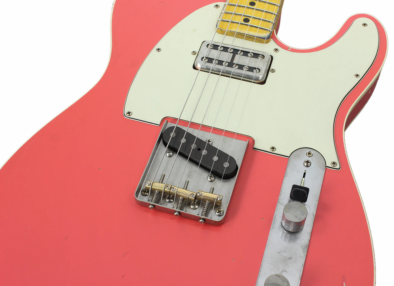 Nash T63DB Guitar, Salmon, Lollartron, Maple - Image 7