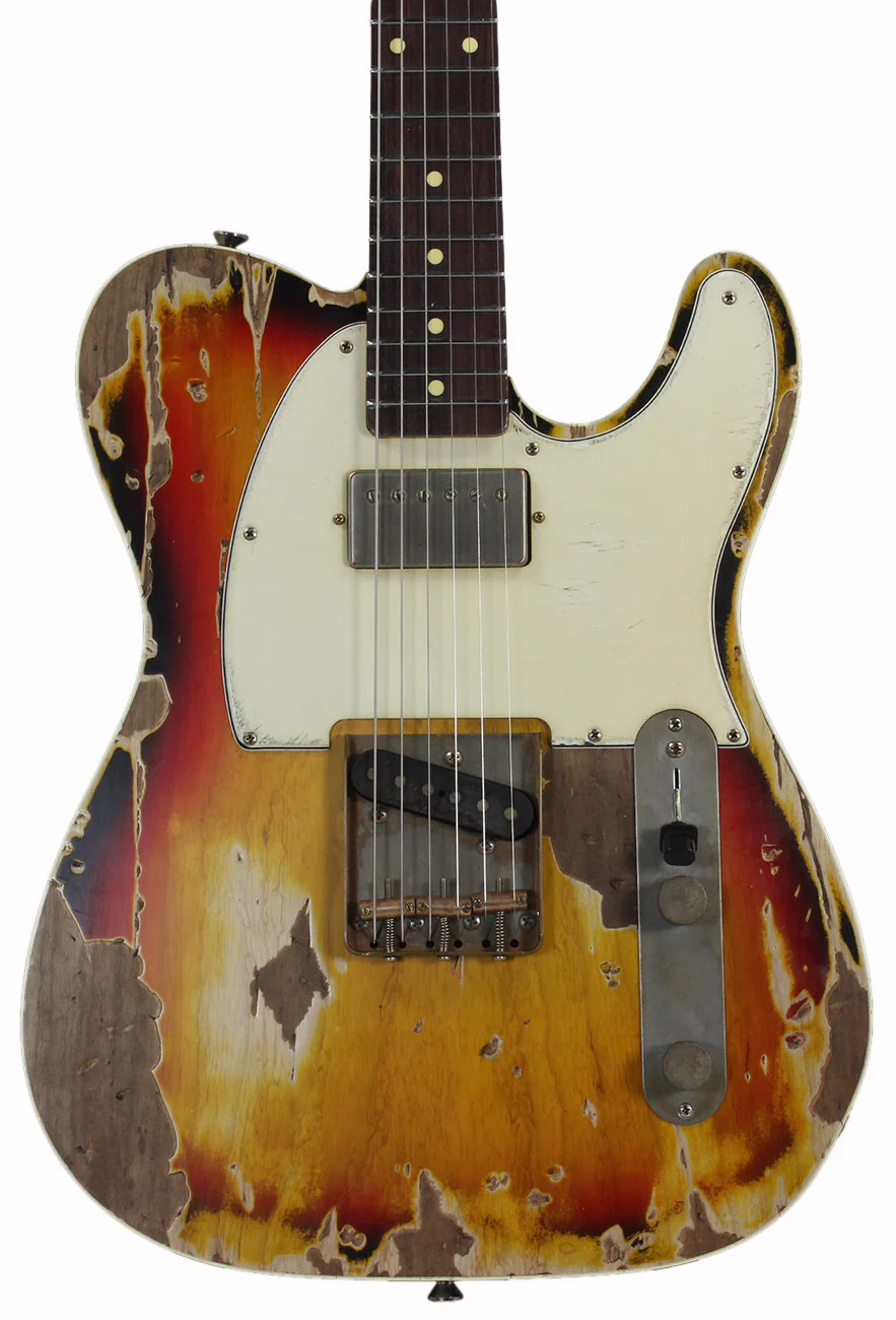 Nash T63DB Guitar, 3-Tone Burst, Humbucker - Image 3