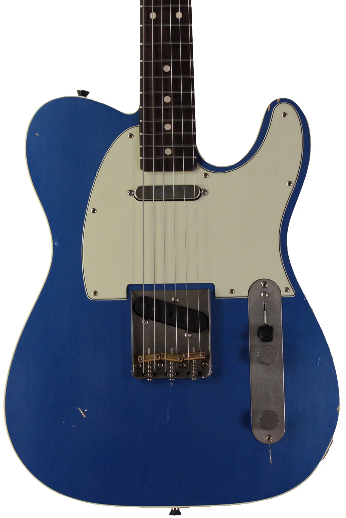 Nash T63DB Guitar, Double Bound, Lake Placid Blue, Light Aging - Image 5