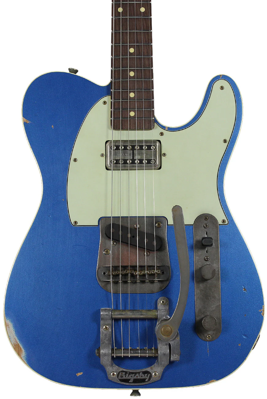 Nash T63DB Guitar, Lake Placid Blue, Bigsby, Lollartron - Image 7