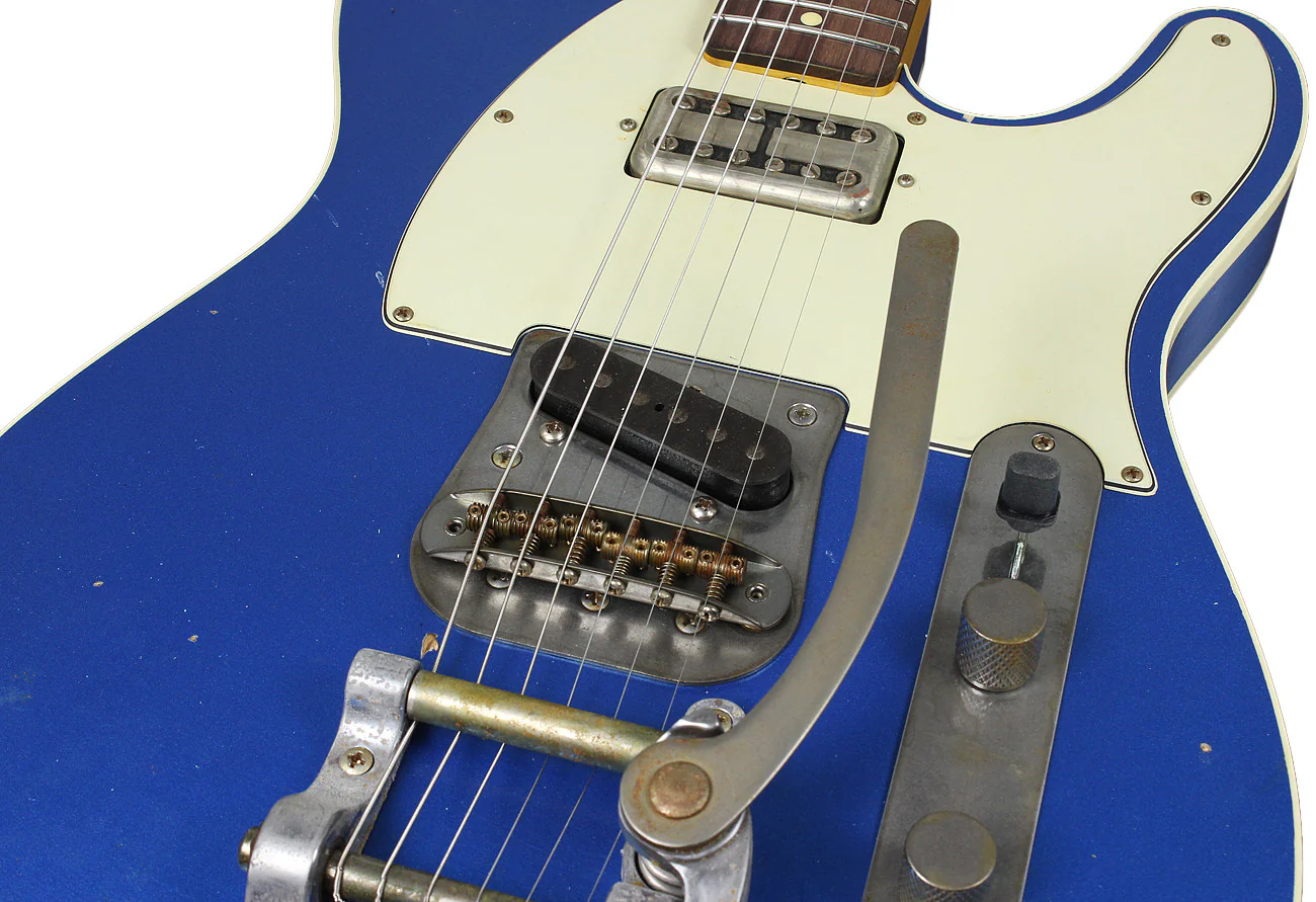 Nash T63DB Guitar, Lake Placid Blue, Bigsby, Lollartron - Image 2