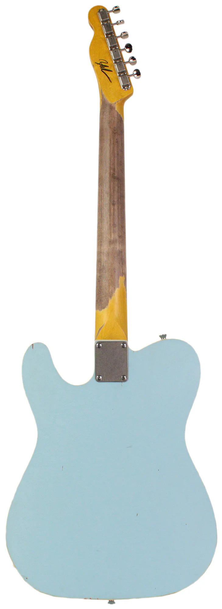 Nash T63DB Guitar, Double Bound, Bigsby, Lollartron, Sonic Blue, Light Aging - Image 7