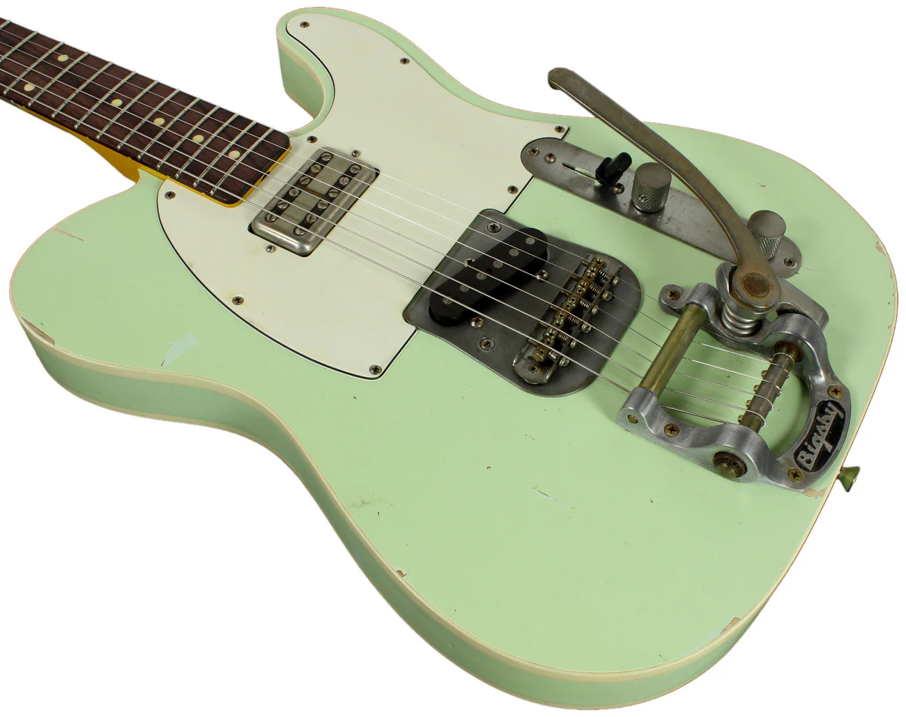 Nash T63DB Guitar, Surf Green, Bigsby - Image 6