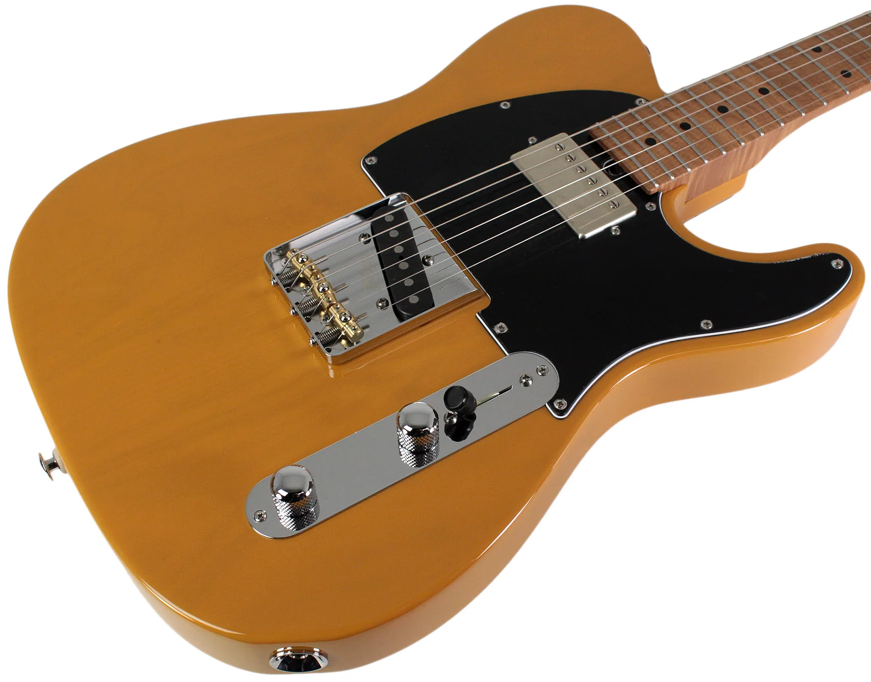Suhr Select Classic T HS Roasted, Flamed, Swamp Ash, Butterscotch Blonde - Image 2