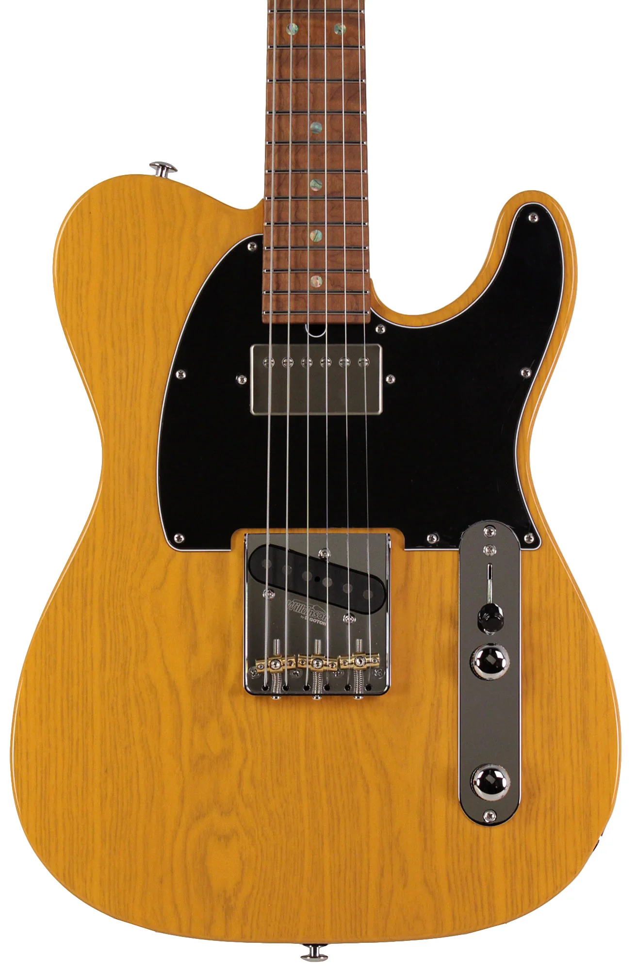 Suhr Select Classic T HS Roasted, Flamed, Swamp Ash, Butterscotch Blonde, Hardshell - Image 6