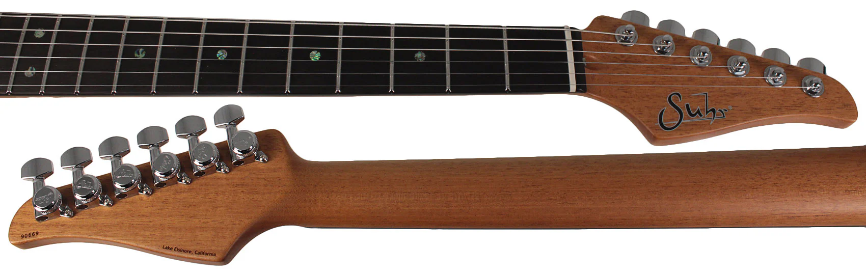 Suhr Select Standard Mahogany Guitar, Burl Suhr Burst - Image 8