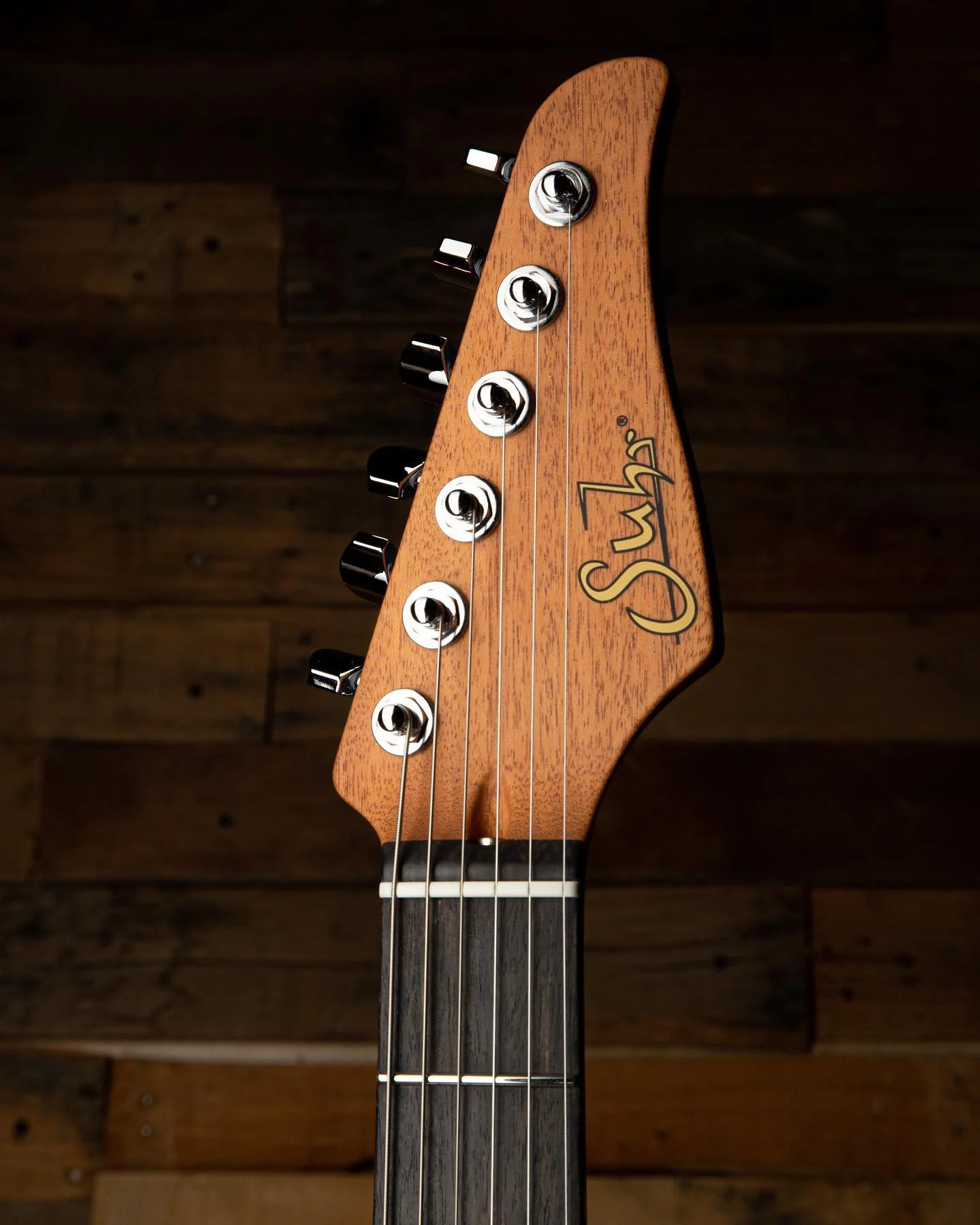 Suhr Select Standard Plus Mahogany Guitar, Burl Maple, Natural Burst - Image 4