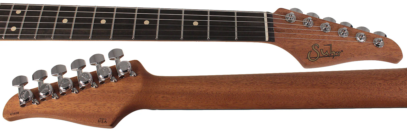 Suhr Select Standard Plus Mahogany Guitar, Faded Trans Green Burst - Image 8
