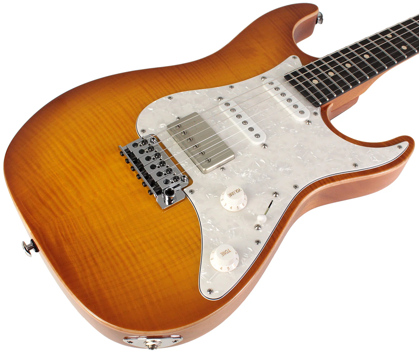 Suhr Select Standard Plus Mahogany Guitar, Iced Tea Burst - Image 2