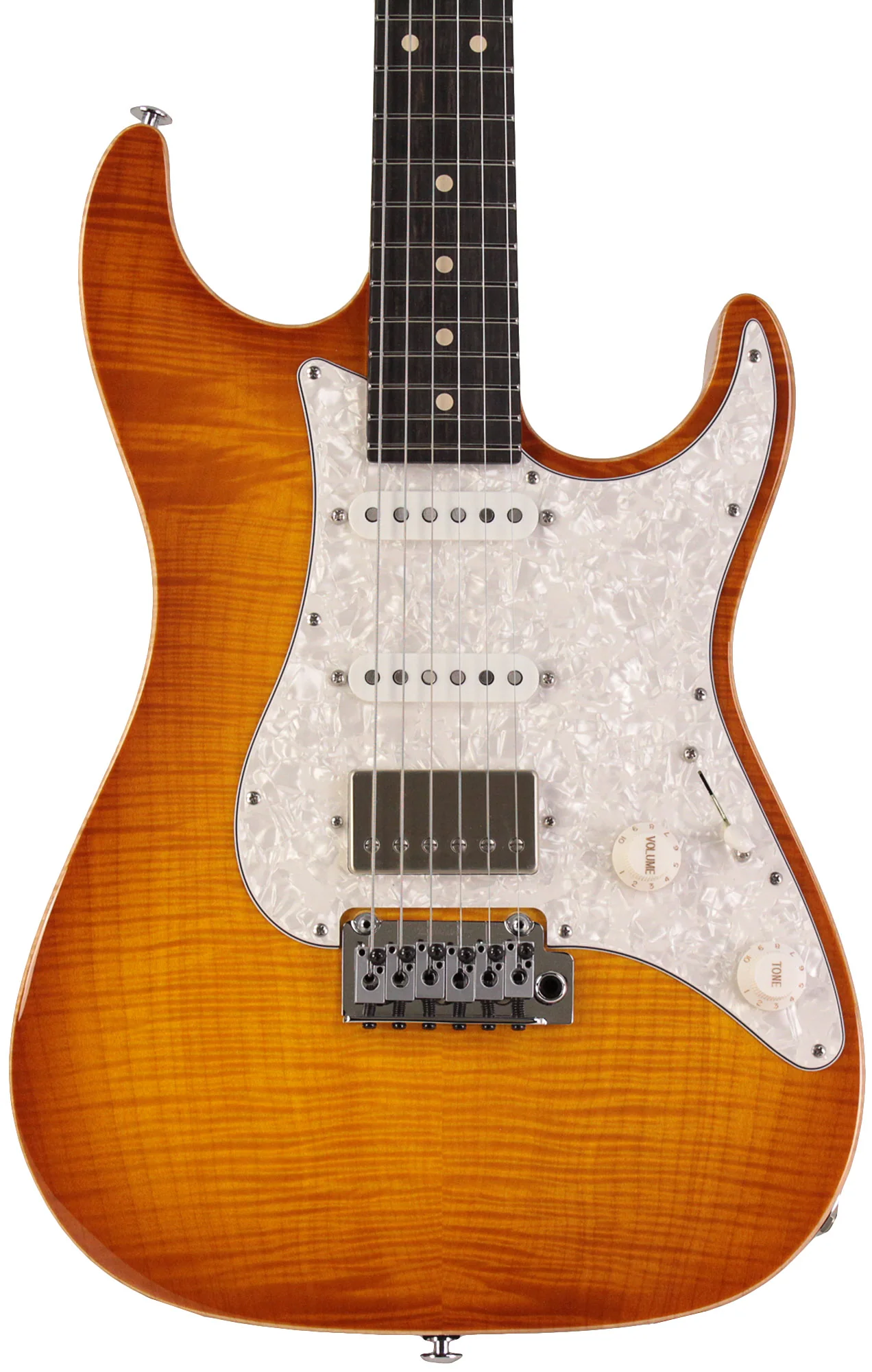 Suhr Select Standard Plus Mahogany Guitar, Iced Tea Burst - Image 6