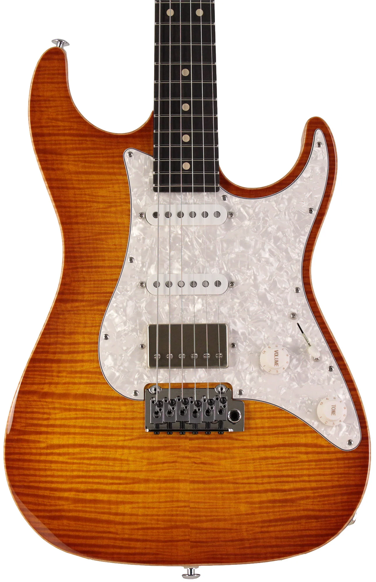 Suhr Select Standard Plus Mahogany Guitar, Iced Tea Burst - Image 6
