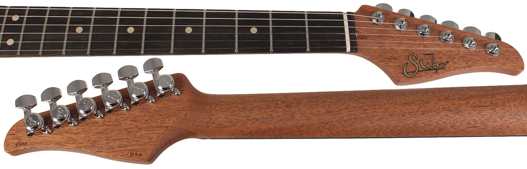 Suhr Select Standard Plus Mahogany Guitar, Trans Wine Red Burst - Image 8