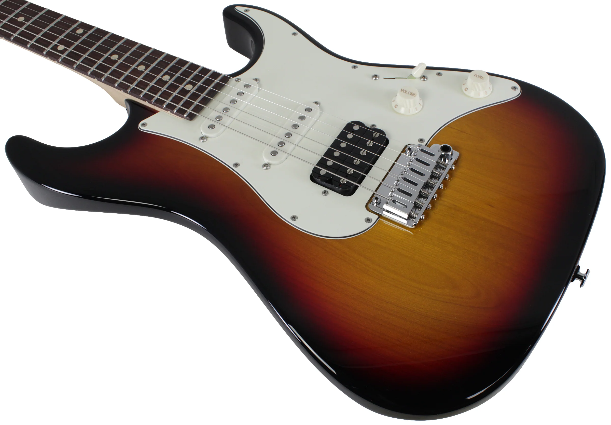Suhr Standard Guitar, 3-Tone Sunburst, Rosewood - Image 4