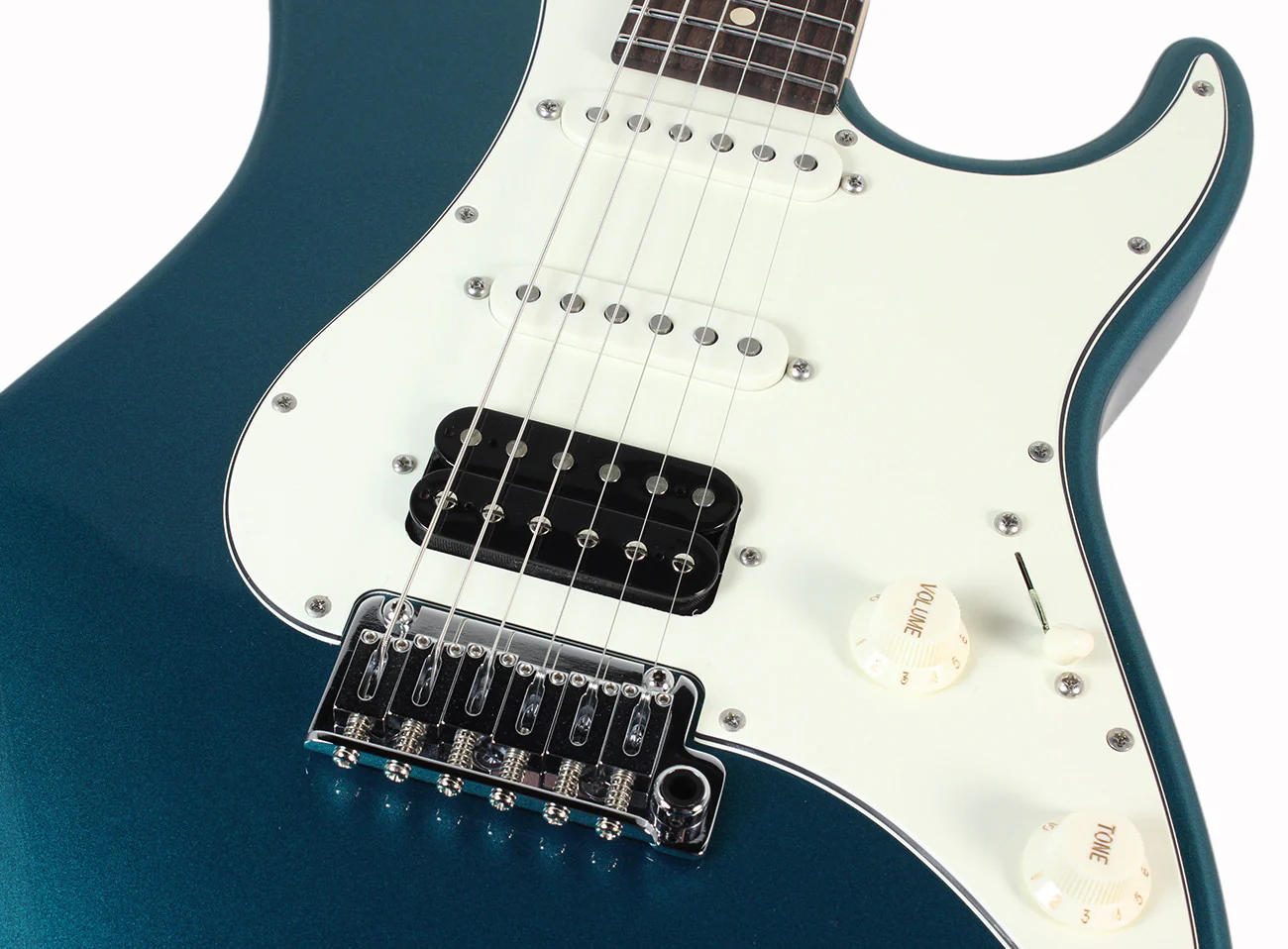 Suhr Throwback Standard Pro Guitar, Ocean Turquoise Metallic, Rosewood - Image 7