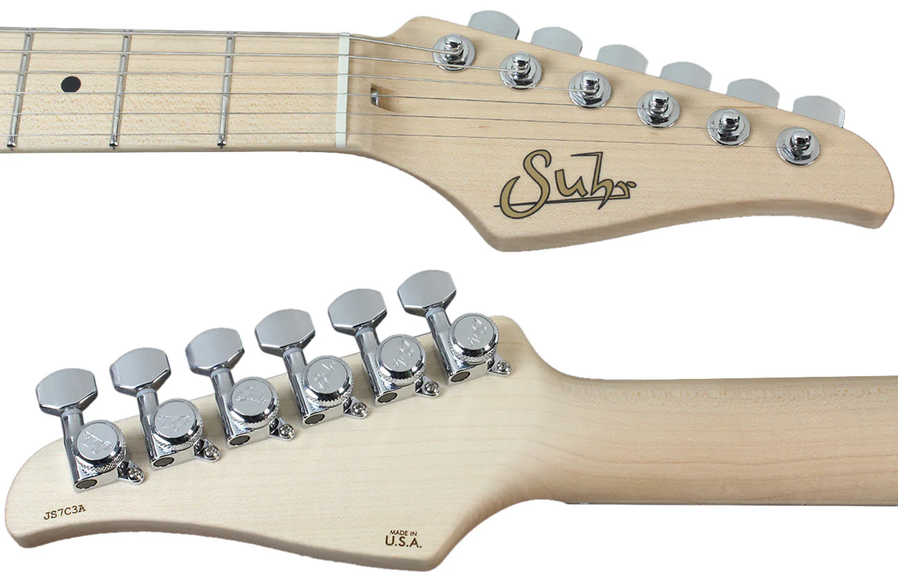 Suhr Throwback Standard Pro Guitar, Trans Black, Maple - Image 7