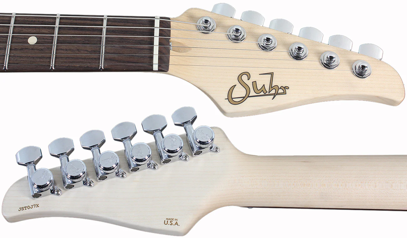Suhr Throwback Standard Pro Guitar, Trans Red, Rosewood - Image 8