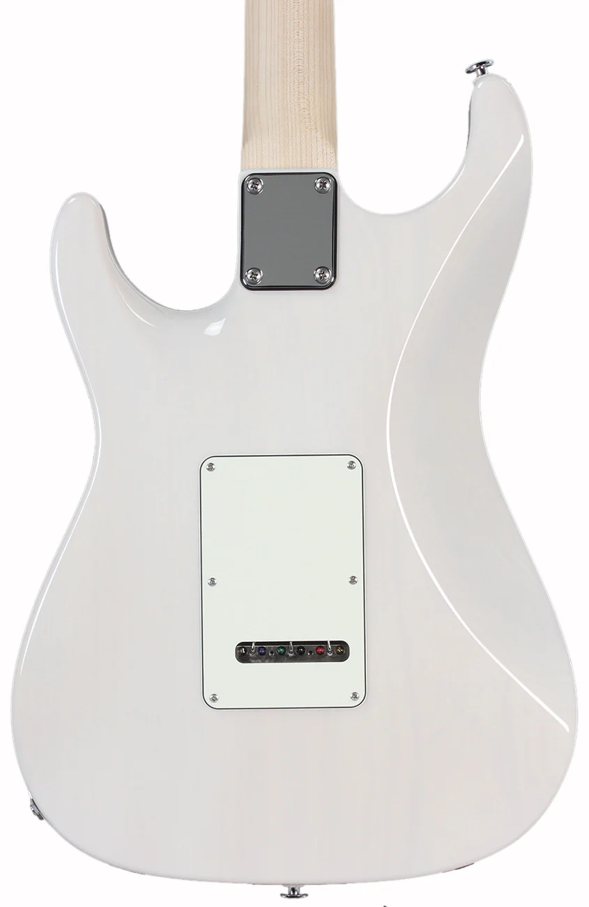 Suhr Throwback Standard Pro Guitar, Trans White, Rosewood - Image 4