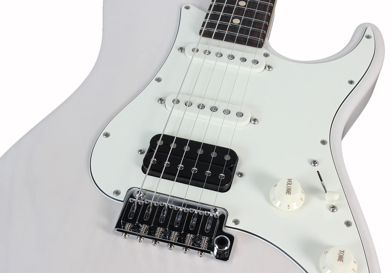 Suhr Throwback Standard Pro Guitar, Trans White, Rosewood - Image 7