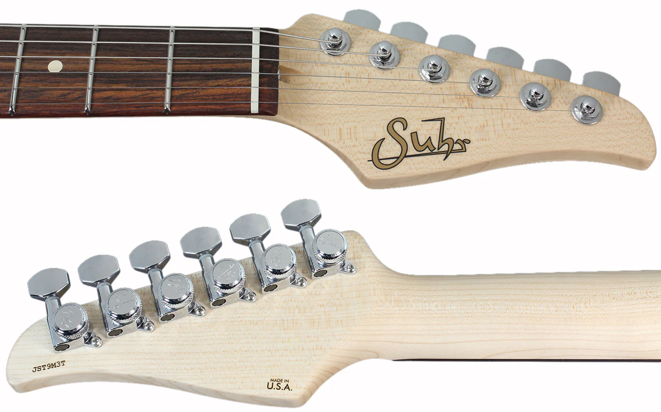 Suhr Throwback Standard Pro Guitar, Trans White, Rosewood - Image 8