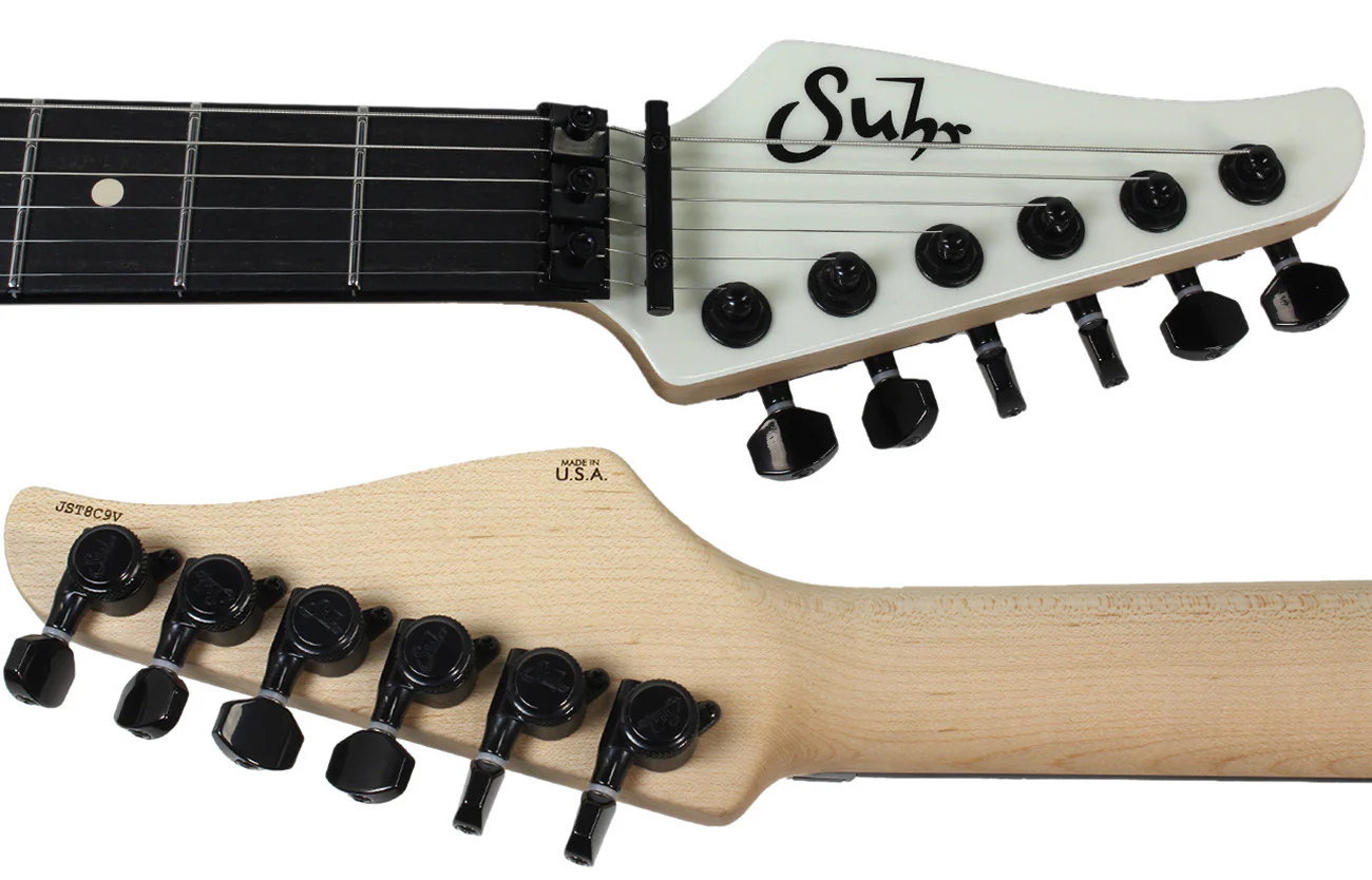 Suhr 80s Shred Guitar - Tiger Stripe - Ebony - Image 8