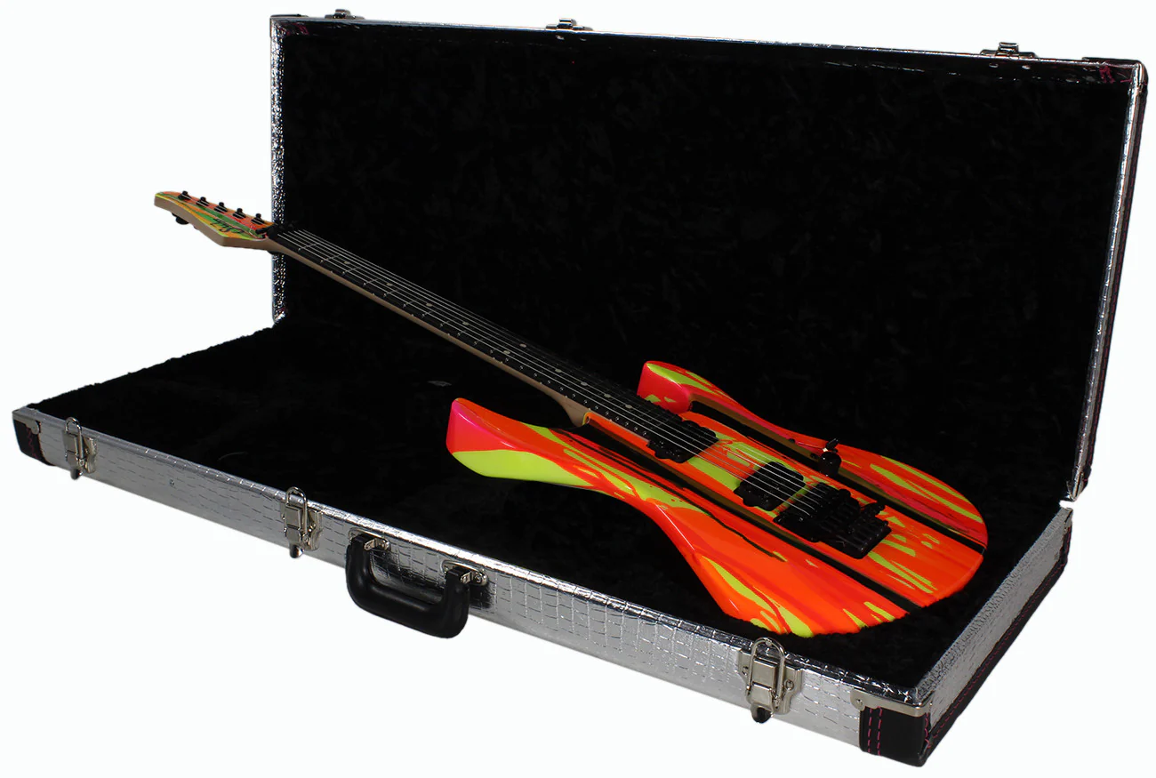 Suhr 80s Shred MKII Guitar - Neon Drip - Ebony - Image 8