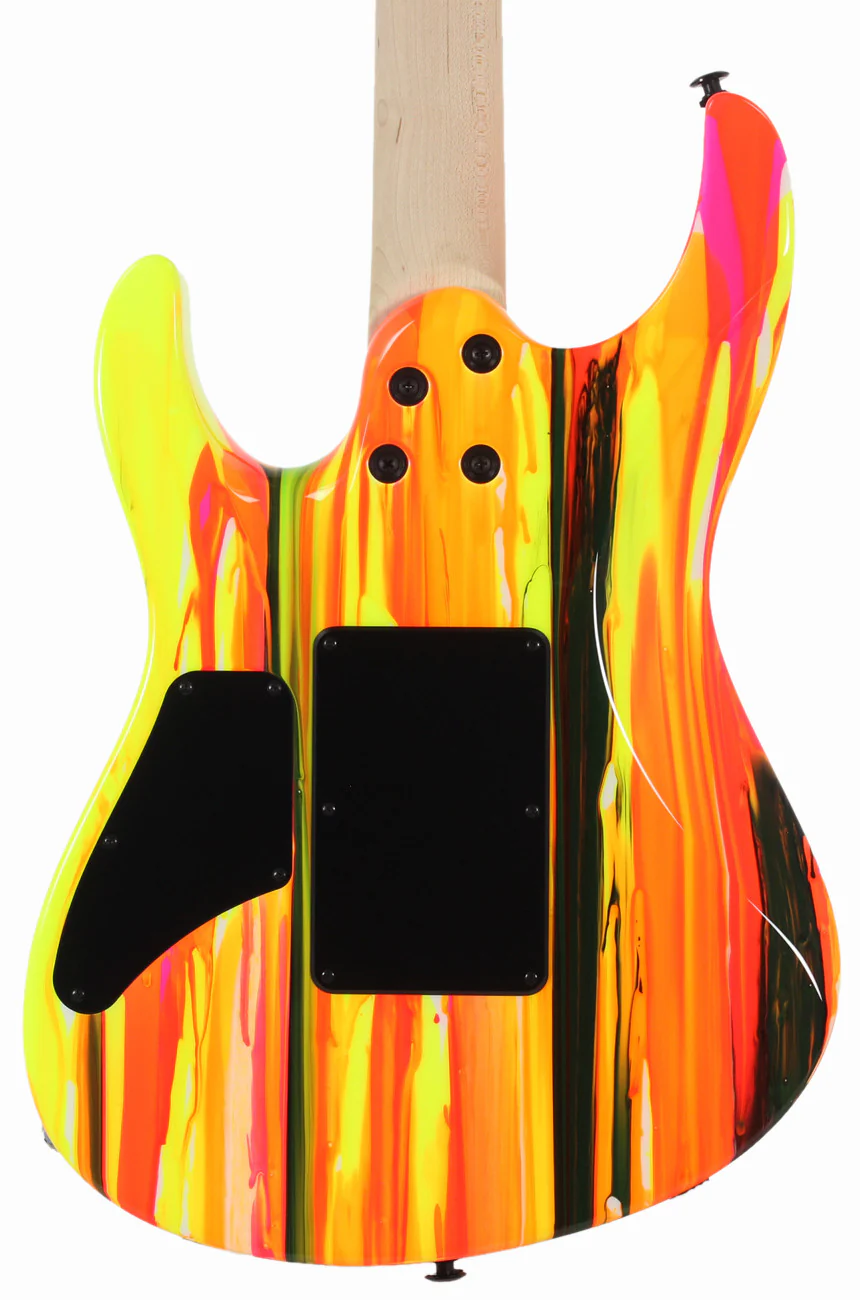 Suhr 80s Shred MKII Modern Guitar - Neon Drip - Maple - Image 4