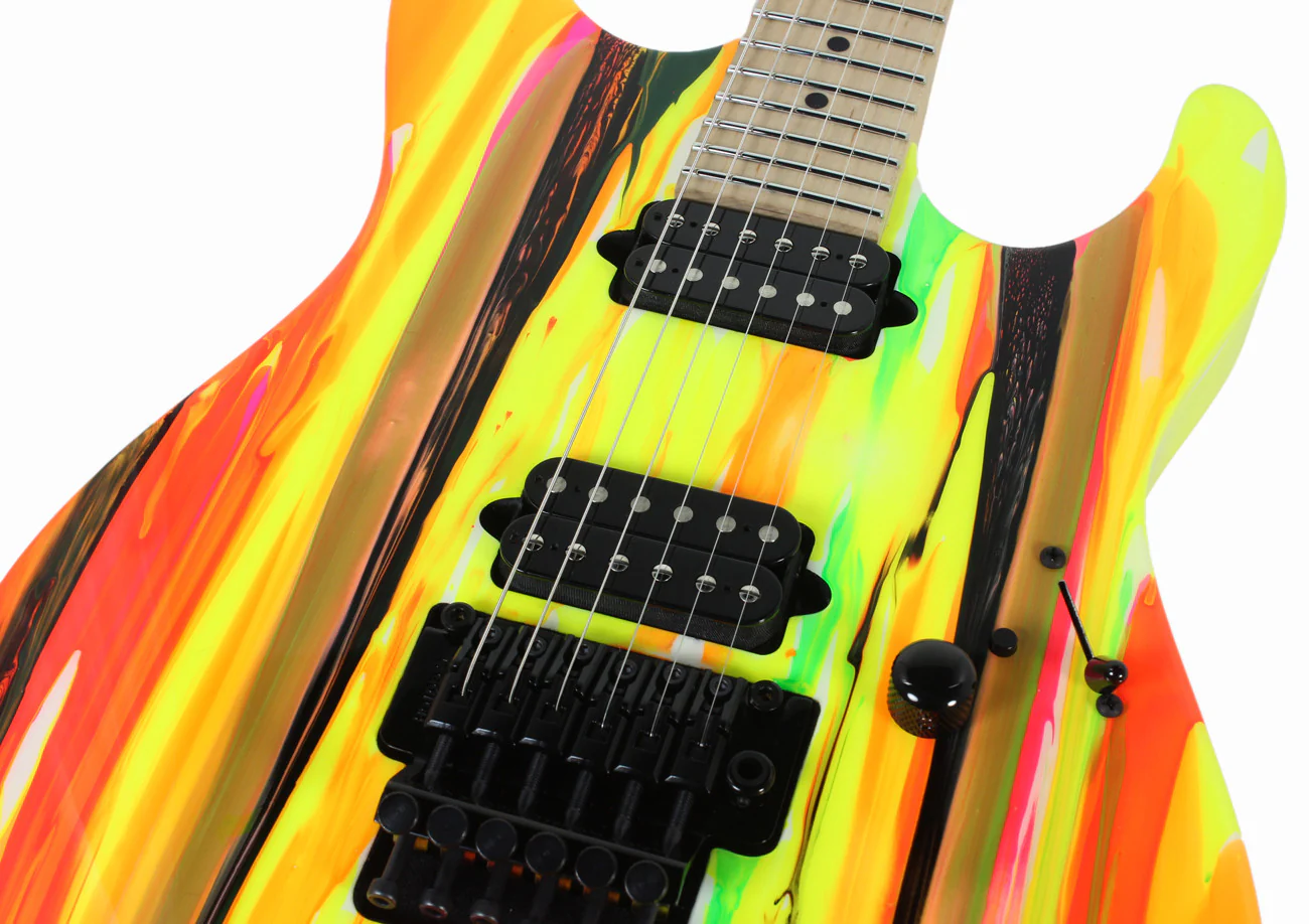 Suhr 80s Shred MKII Modern Guitar - Neon Drip - Maple - Image 7