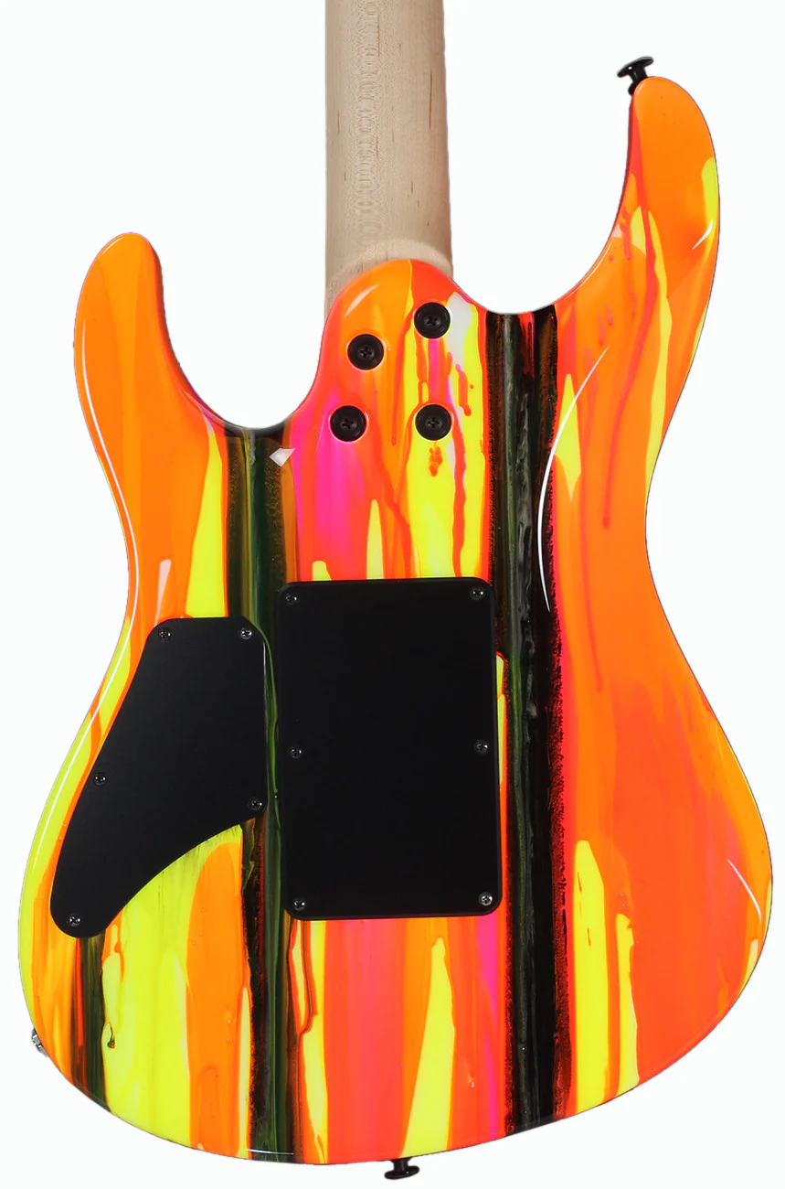 Suhr 80s Shred MKII Modern Guitar - Neon Drip - Maple - Image 4
