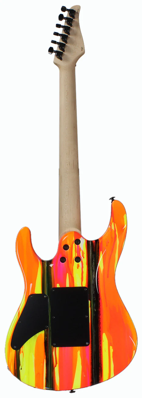 Suhr 80s Shred MKII Modern Guitar - Neon Drip - Maple - Image 5