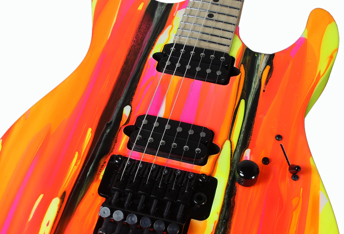 Suhr 80s Shred MKII Modern Guitar - Neon Drip - Maple - Image 7