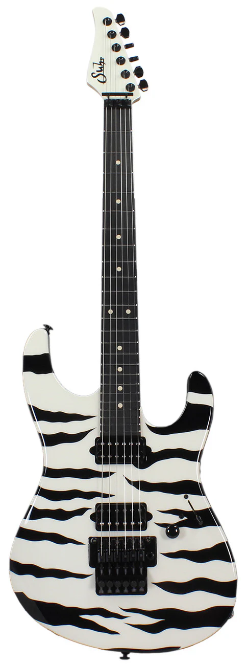 Suhr 80s Shred Guitar - Tiger Stripe - Ebony - Image 2