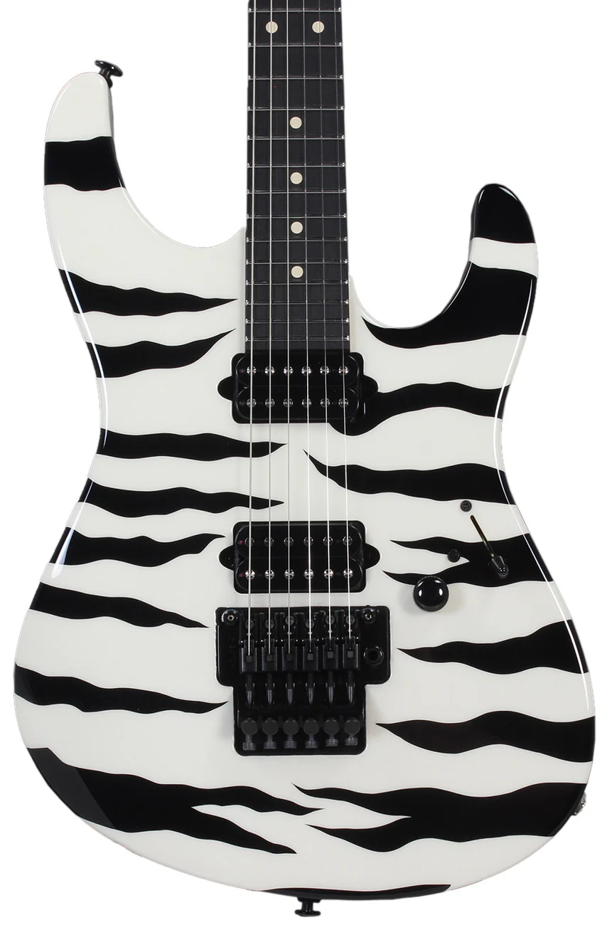 Suhr 80s Shred Guitar - Tiger Stripe - Ebony - Image 3