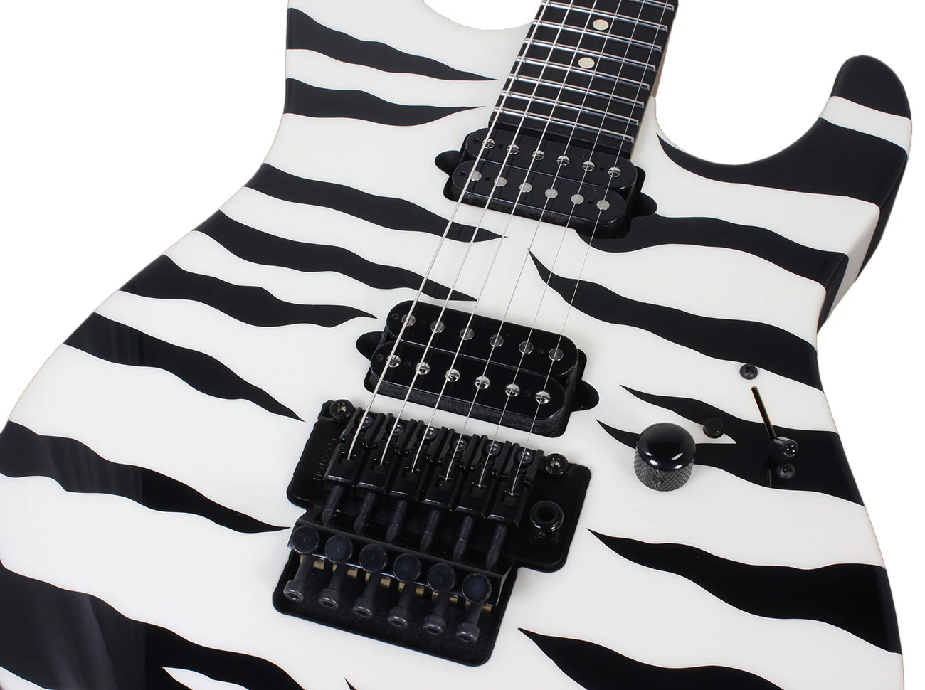 Suhr 80s Shred Guitar - Tiger Stripe - Ebony - Image 7