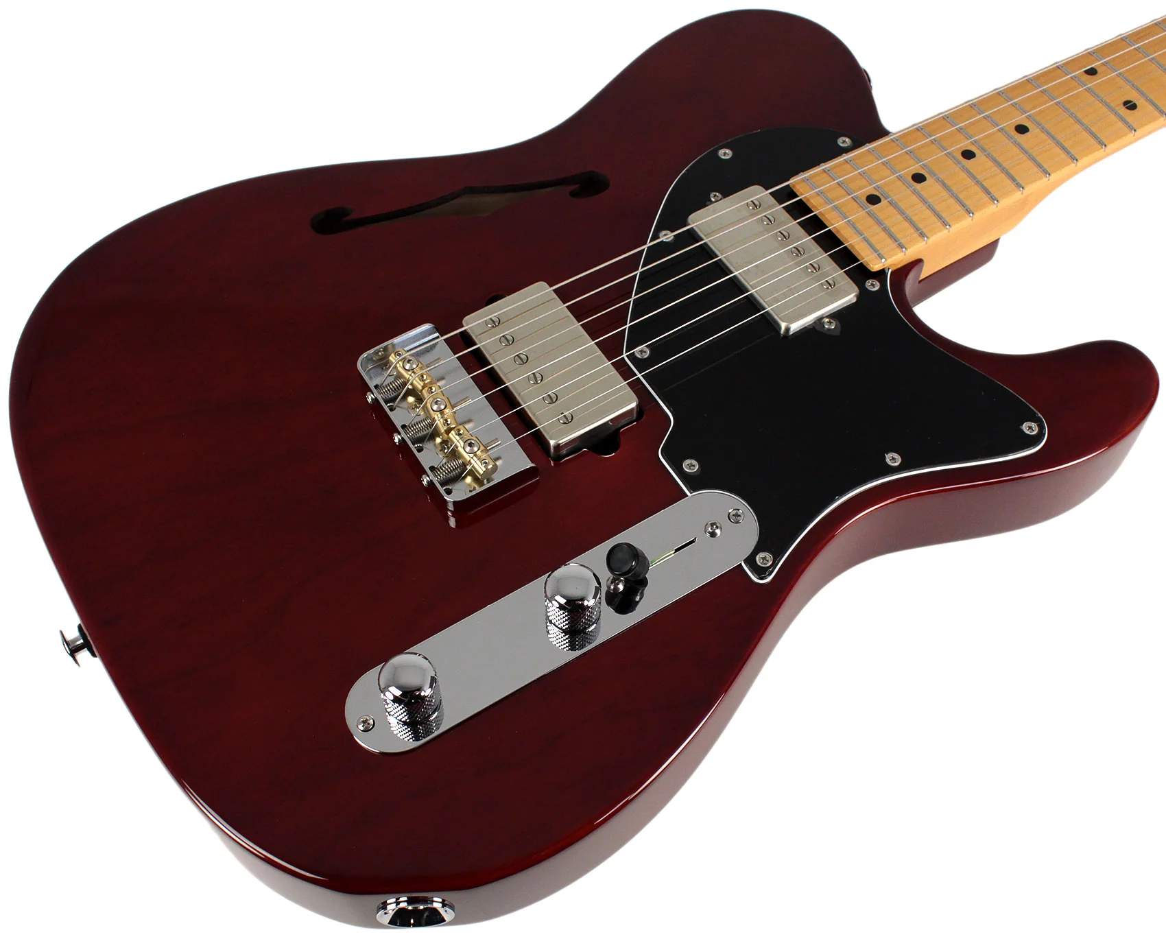 Suhr Alt T Guitar, Maple, Trans Brown - Image 2