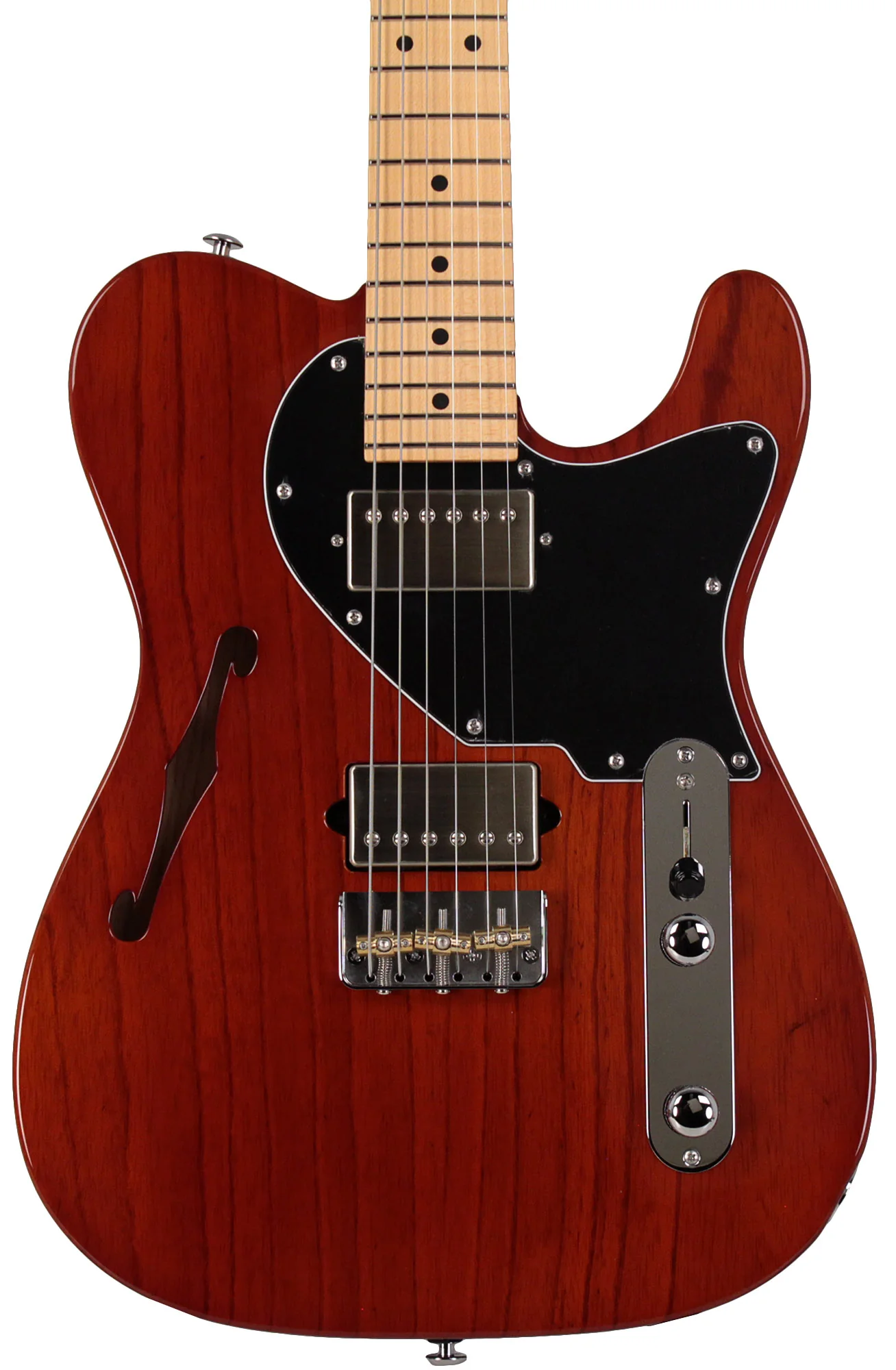 Suhr Alt T Guitar, Trans Brown, Maple - Image 6