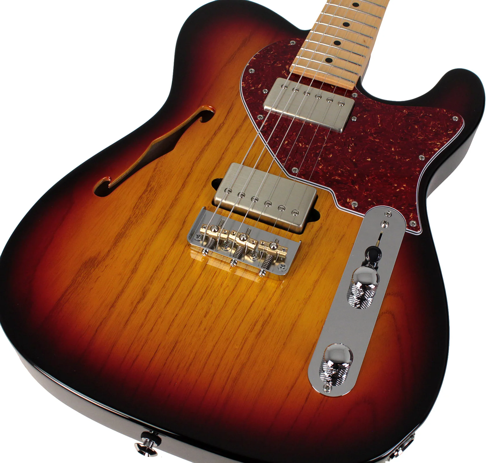 Suhr Alt T Guitar, 3 Tone Burst, Maple - Image 3